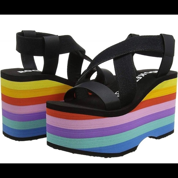 Rocket Dog Rainbow EVA Wedge Sandals - Picture 3 of 9